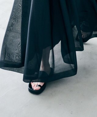 uncrave バルキーシアーニット フレアスカート ブラック