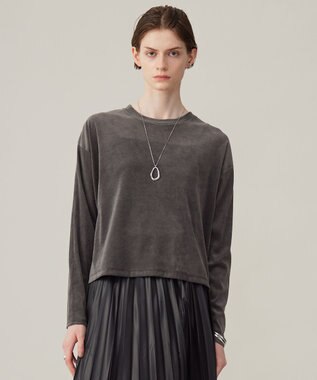  【洗える】フロッキーベロア　プルオーバー