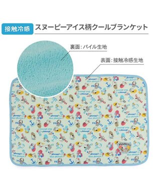 PET PARADISE スヌーピー クールケット 《アイス柄》 ホワイト×ブルー