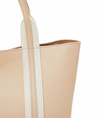 TOPKAPI 【TREASURE TOPKAPI】ソフトシュリンク テープコンビ ミニ トート バッグ ショルダーベルト付 ペールベージュ