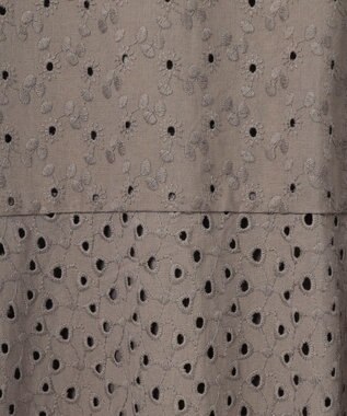 組曲 【WEB限定・新色追加】エンブロイダリーレースノースリーブ ワンピース モカグレー系9