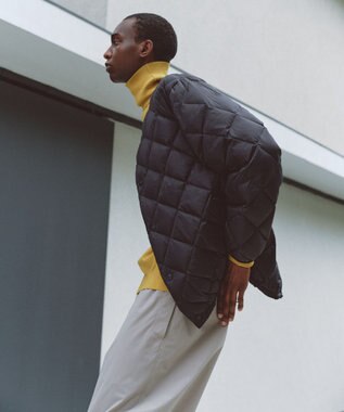 UNFILO 【MEN】UNFILO × TAION キルティングブルゾン ブラック系