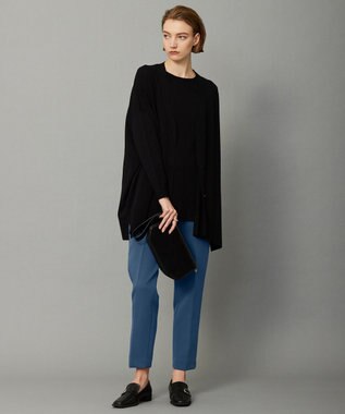 ICB 【洗える】ヴィスコースワイド Vネックカーディガン ブラック系