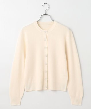 #Newans 【カシミヤ混】コンパクトニットカーディガン オフ