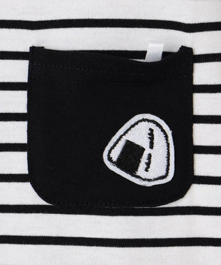 ANY KIDS 【ke ke ke】GOOD MORNING 長袖ボーダーＴシャツ ブラック×ホワイトボーダー