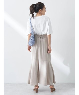 earth music&ecology リネンライクマーメイドスカート Beige