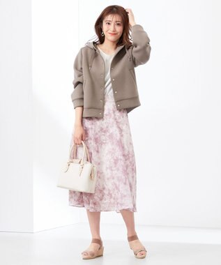 ANY SIS L 【洗える】エンブロイダリーフレアスリーブ ブラウス オフホワイト