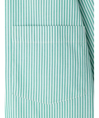 earth music&ecology ボーイズライクシャツ Stripe Green