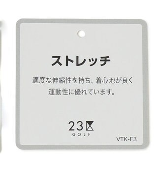 23区GOLF 【WOMEN】【撥水・ストレッチ】ニット×中綿ブルゾン ホワイト系