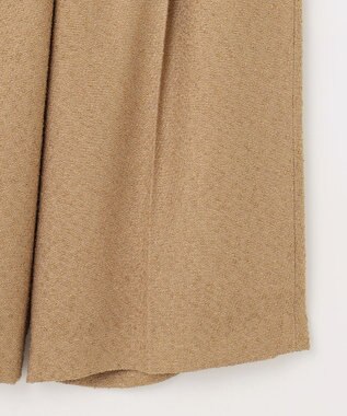 自由区 L 【17号サイズまで展開・SHIHOさん着用】ブライトリングツイード2タッククロップド パンツ ベージュ