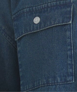 WEGO 【ANGIE VINTAGE】オーバーサイズデニム半袖シャツ ブルーその他