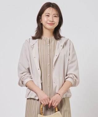 J.PRESS LADIES S RELAXION Sheer ボイル フーデッド ジャケット