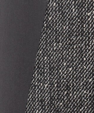 ICB ミックスヤーンツイード ノーカラージャケット グレー系7