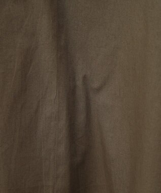 CRAFT STANDARD BOUTIQUE 刺繍入りツイルＶネックチュニック Khaki