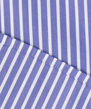 23区 L 【洗える】CANCLINI ティアードフリル ブラウス ブルーストライプ