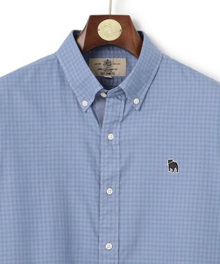 J.PRESS MEN このさりげなさが大人気【IVY COLLECTION】【UNISEX】バックブルチェックガーメントダイ シャツ / B.D. ブルー系3