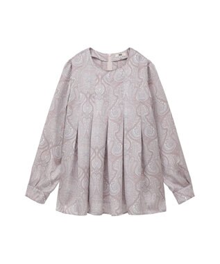 DAKS ヴィンテージペイズリープリントブラウス パープル