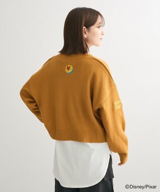 Green Parks トイストーリー／ワッペンショート丈カーディガン Brown