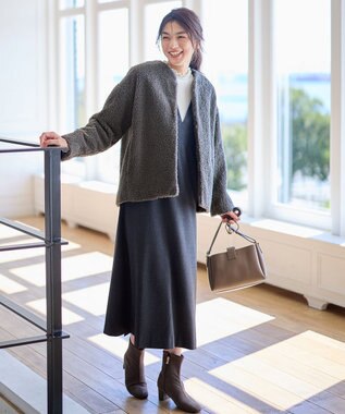 ANY L 【洗濯機可】ウォームニットフリルプルオーバー オフ