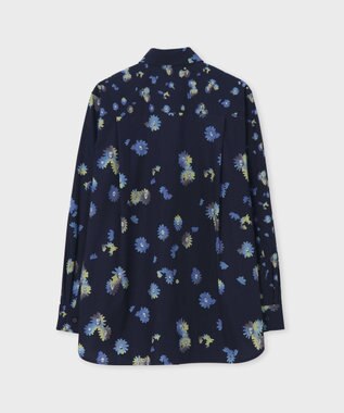 Paul Smith Chamomile Floral ミックス シャツ ネイビー