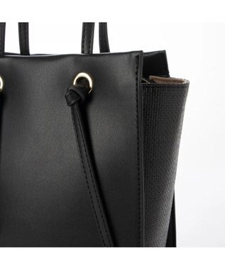 UNBILLION cachecache サイドコンビ2wayノットハンドルトートバッグ ブラック