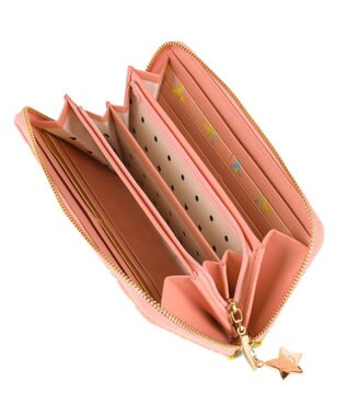 tsumori chisato CARRY エジプシャンスター ラウンドファスナー長財布 【きめ細かな羊革】 ピンク