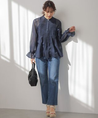 組曲 S ミッドデニム パンツ ユーズドブルー系