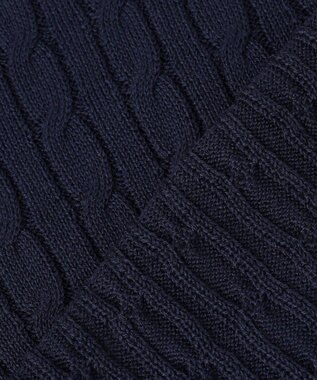 ANY 【POLO BCS別注】ケーブルニットポロ ネイビー