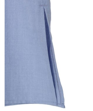 Green Parks 接触冷感　比翼シャツチュニック Blue