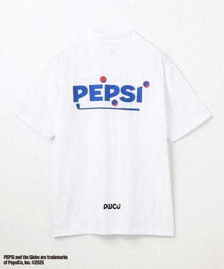 PW CIRCULUS 〈Pepsiコラボ〉【UNISEX】Pepsi GOLF Graphic モックネックT ホワイト系