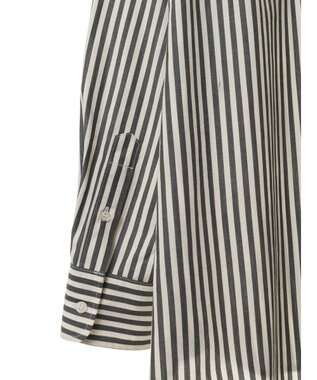 CRAFT STANDARD BOUTIQUE バンドカラーシャツ Stripe Gray