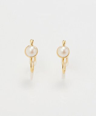 Phoebe 【痛くないシリーズ】パワーストーンライトフィットイヤリング　パール ホワイト