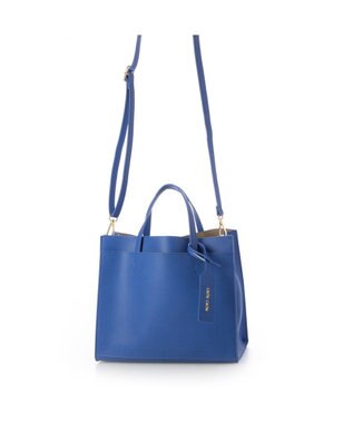 UNBILLION カシュカシュ cachecache / パーテーションミニ2wayトートバッグ ブルー