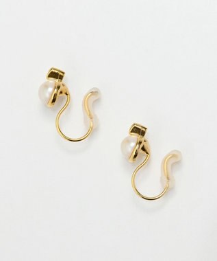 Phoebe 【痛くないシリーズ】パワーストーンライトフィットイヤリング　パール ホワイト