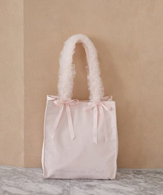 Maison de FLEUR チュールハンドルスクエアトートバッグ