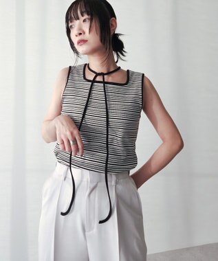 Green Parks チョーカー付きタンクトップ Border