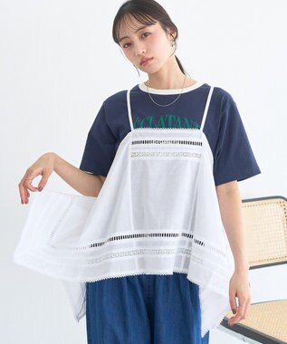 earth music&ecology ハンカチデザインキャミビスチェ