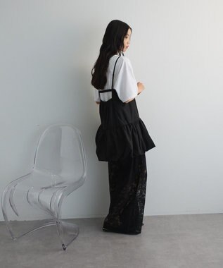 Green Parks 裾バルーンキャミワンピース Black