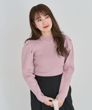 Green Parks ・ｓｗｉｎｇ　ｂｙ　ラメニットパワーショルダー Pink