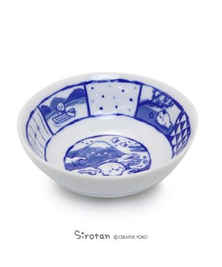  しろたん 和食器 旅柄 和小鉢 1