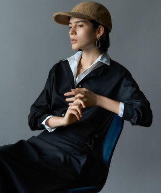 23区 S 【VERY10月号掲載】メリノウールサテン スカート ブラック系