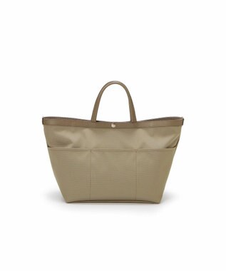 TOPKAPI 【Breath TOPKAPI】NORM ノーム リサイクル ポリエステル シュリンクレザー コンビ A4 トート バッグ グレージュ