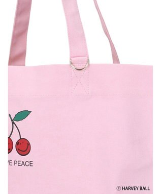 Green Parks Ｓｍｉｌｅｙ　Ｆａｃｅ／チェリープリントＢｉｇトートバック Pink