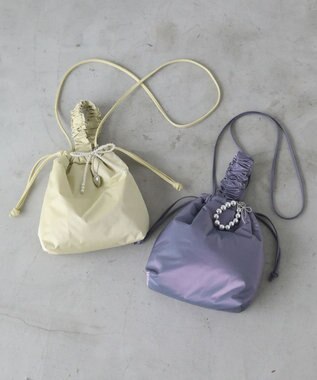 Green Parks ａｎｄｍｉｋｋａ　チャーム付きミニショルダーバッグ Silver