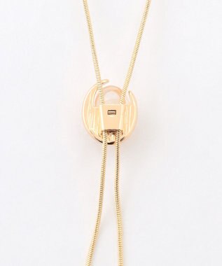 ANY クリアトップラリエットネックレス ゴールド