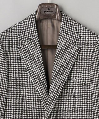 GOTAIRIKU 新色追加【一部ストレッチ】カシミヤブレンド 定番ツイードジャケット(25年モデル) ブラック×千鳥格子(25年新色)