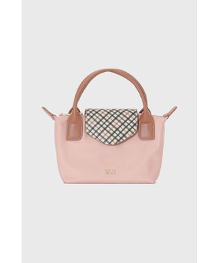 DAKS 【2WAY】ナイロン×牛革 ハウスチェック ミニバッグ