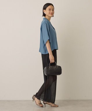 AMERICAN HOLIC ラメプリーツパンツ Black