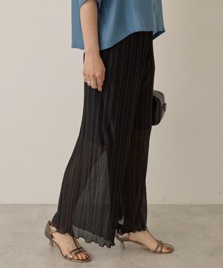 AMERICAN HOLIC ラメプリーツパンツ Black