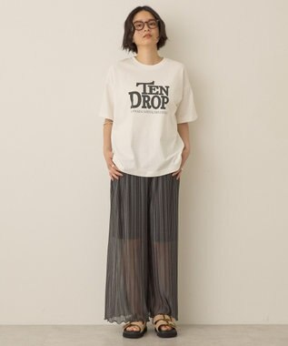 AMERICAN HOLIC ラメプリーツパンツ Charcoal Gray